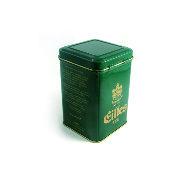 Square tea tin boxes